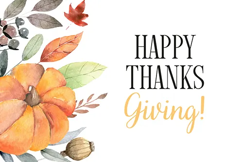 Cliff Cummings Water Services - Happy Thanksgiving from Our Company to You